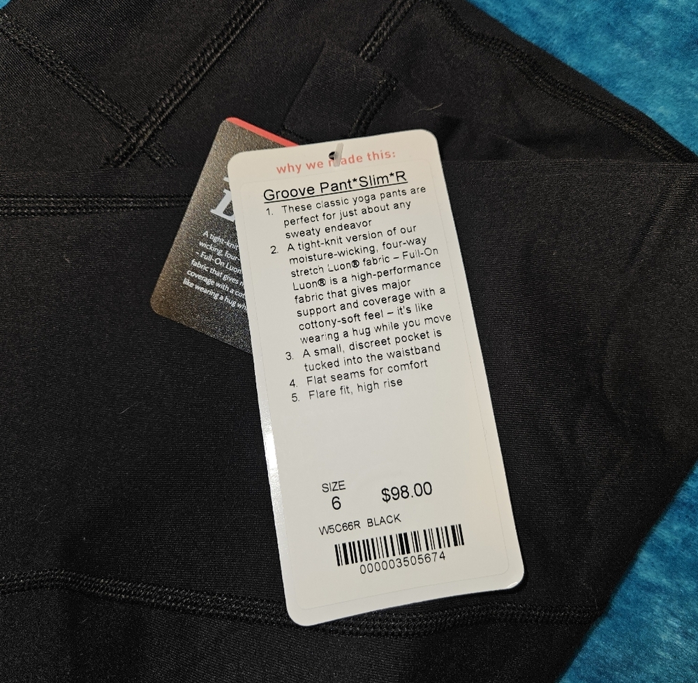 lululemon athletica Black Groove Pant Slim-R - Picture 5 of 8